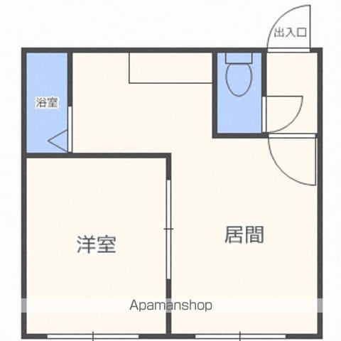 コントレイル(1DK/2階)の間取り写真