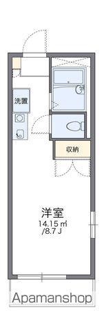 レオパレス天城(1K/2階)の間取り写真