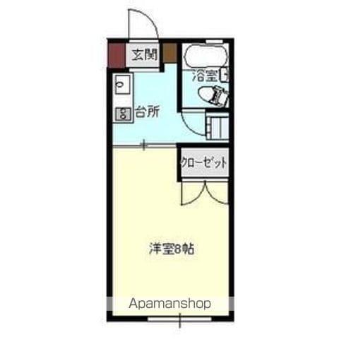 サンコーポ館向(1K/1階)の間取り写真