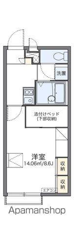レオパレスパストラル葉山(1K/2階)の間取り写真