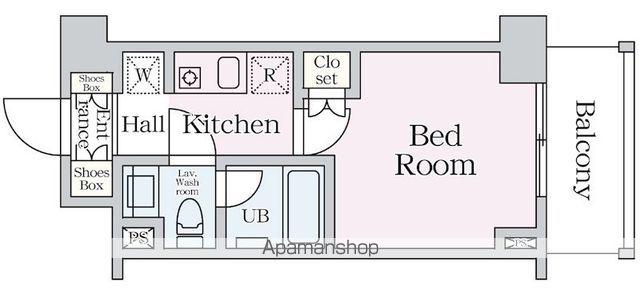 エスティメゾン中野(1K/3階)の間取り写真