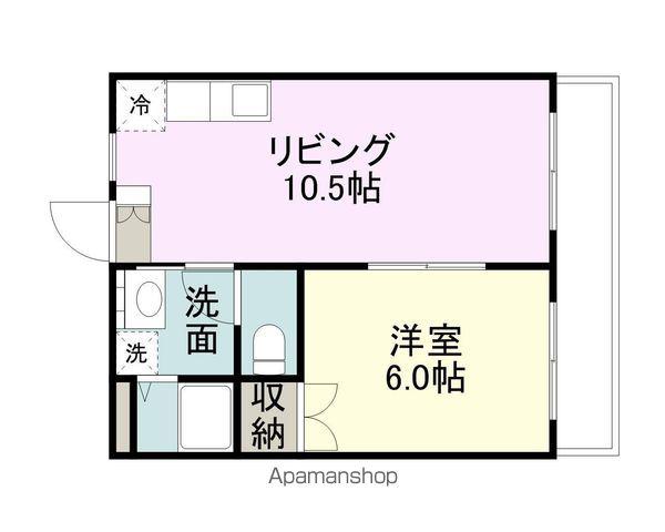 ヤマヨシマンション(1LDK/1階)の間取り写真