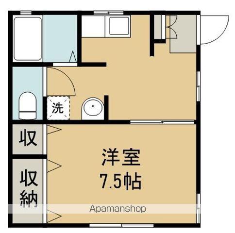 センチュリー155(1K/1階)の間取り写真