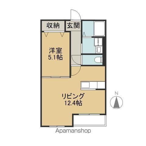 プレミオ(1LDK/1階)の間取り写真