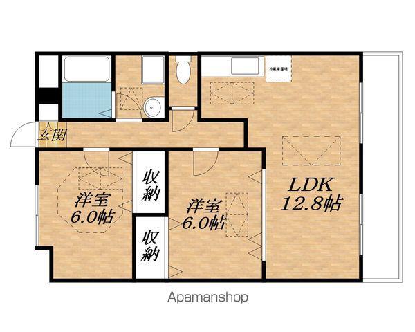 アバンティ・ルネス・リリ(2LDK/1階)の間取り写真