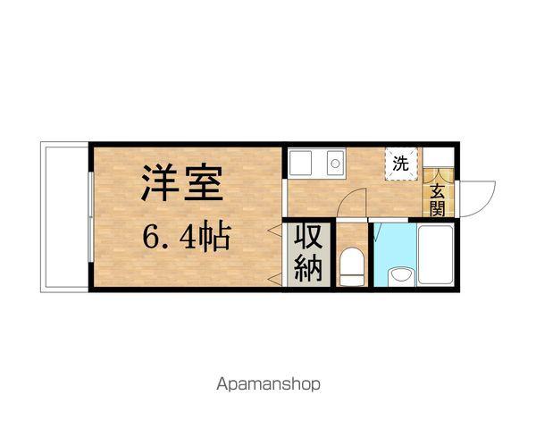 ハイムディライト(ワンルーム/2階)の間取り写真