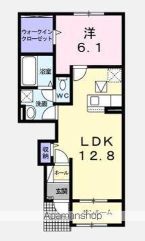 フィオーレⅠ(1LDK/1階)の間取り写真