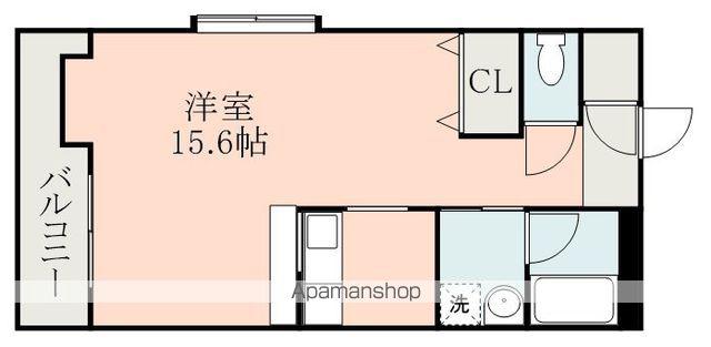 NOEVIRエクセレント・M(ワンルーム/3階)の間取り写真