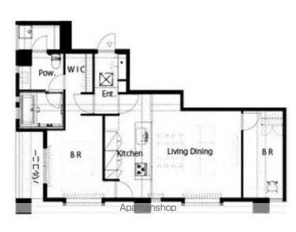 ラ・クール泉(2LDK/11階)の間取り写真