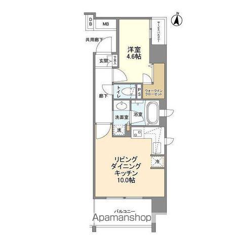 JP NOIE 阿佐ヶ谷(1LDK/3階)の間取り写真