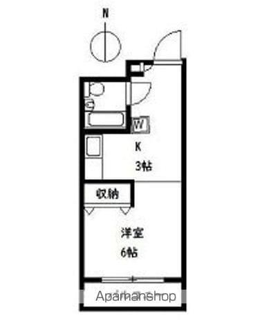 パールハイツ前島(1K/3階)の間取り写真