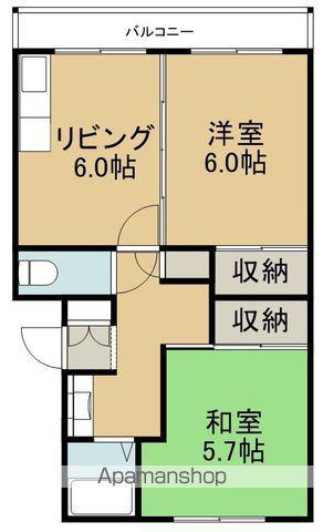 メゾン・ド・シャモニー(2DK/4階)の間取り写真