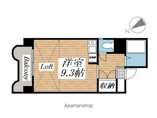 シティハイツ到津(ワンルーム/6階)の間取り写真