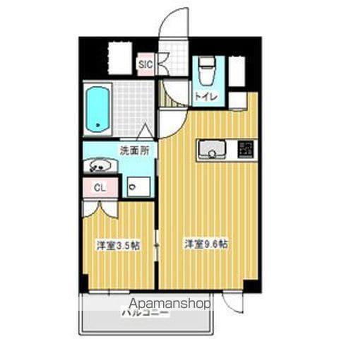 Mステージ矢田南(1LDK/2階)の間取り写真