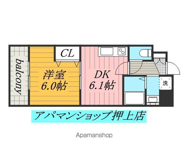 クレアールフレスカ(1DK/3階)の間取り写真