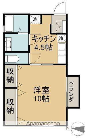 リースン330Ⅱ(1K/2階)の間取り写真