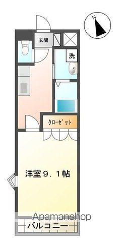 SAKURACOOP宝(1K/1階)の間取り写真