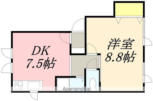 TREASURE COURT 美原(1DK/2階)の間取り写真