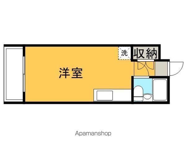 もず屋ビル(ワンルーム/3階)の間取り写真
