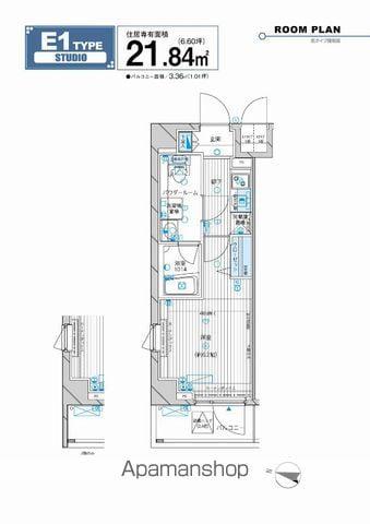 メインステージ高円寺(1K/2階)の間取り写真