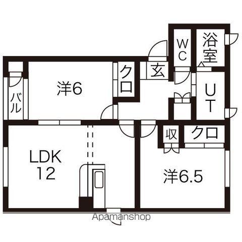 ANESIS Ⅰ(2LDK/1階)の間取り写真