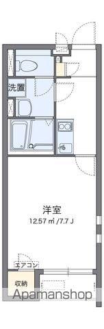 クレイノHOPE 浜町(1K/2階)の間取り写真
