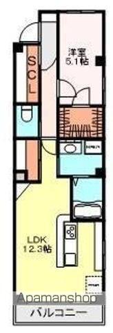 RING SQUARE(1LDK/3階)の間取り写真