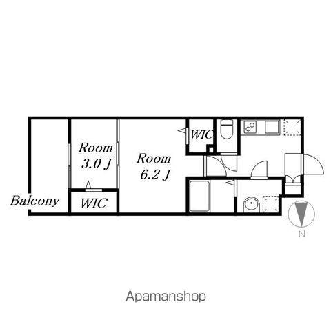エスリード栄エステージ(2K/4階)の間取り写真