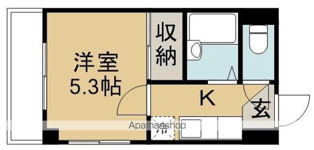 SUB LIME小笠原(1K/2階)の間取り写真