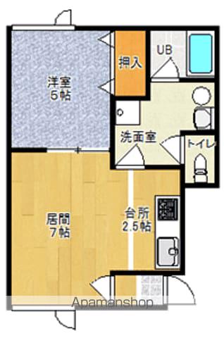 PEACE1(1LDK/2階)の間取り写真