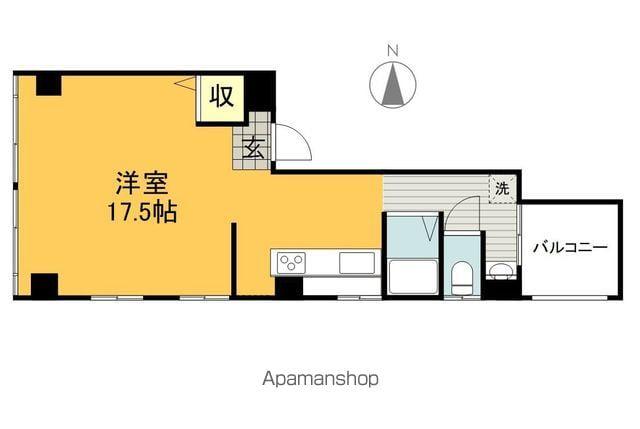 愛林ビル(ワンルーム/3階)の間取り写真
