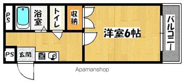 メゾンサイプレイス1(1K/2階)の間取り写真