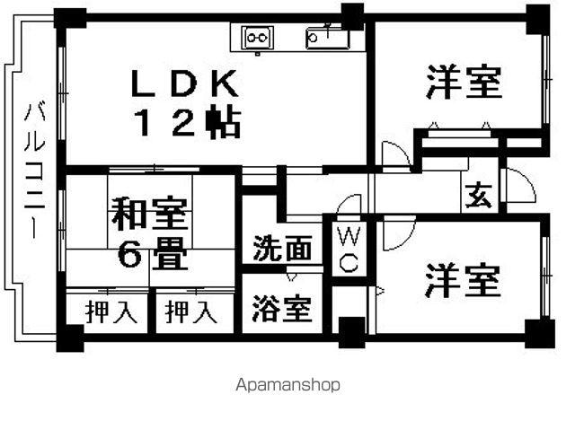 ハーヴェスト本郷(3LDK/6階)の間取り写真