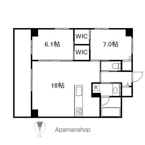 KAYA KIKUI(2LDK/5階)の間取り写真