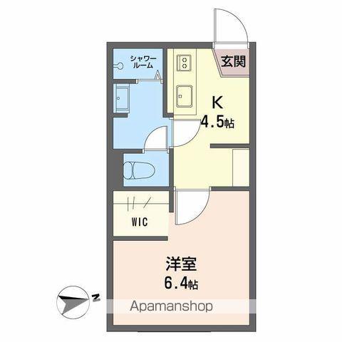 フレグランス・パル(1K/2階)の間取り写真