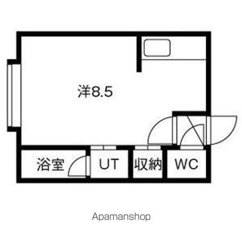 ライフコート元町Ⅲ(ワンルーム/2階)の間取り写真
