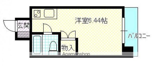 第2奥田ビル(ワンルーム/8階)の間取り写真