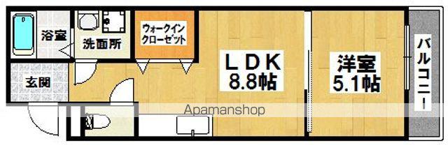 フジパレス浜寺サウスⅠ番館(1LDK/2階)の間取り写真