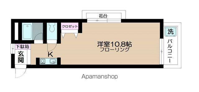 アクネス大泉(ワンルーム/3階)の間取り写真