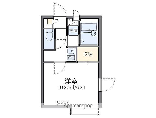 レオパレスアルカディアみゆき(1K/2階)の間取り写真
