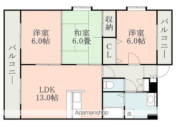 エクセレントビュー2(3LDK/3階)の間取り写真