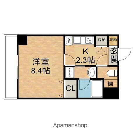 グランルージュ栄Ⅱ(1K/2階)の間取り写真