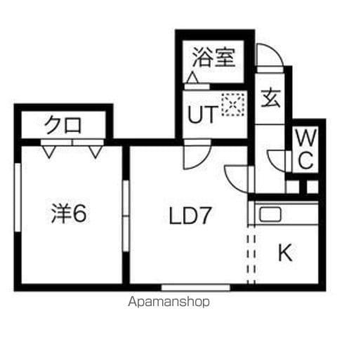 イクシオンNSII(1LDK/3階)の間取り写真