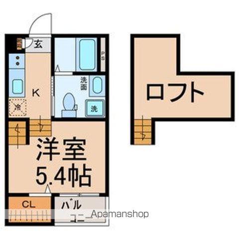 クレア新守西(1K/1階)の間取り写真