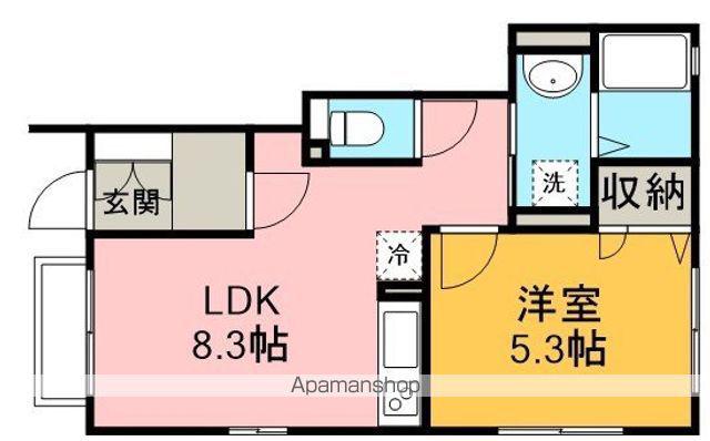 フェリオ(1LDK/1階)の間取り写真
