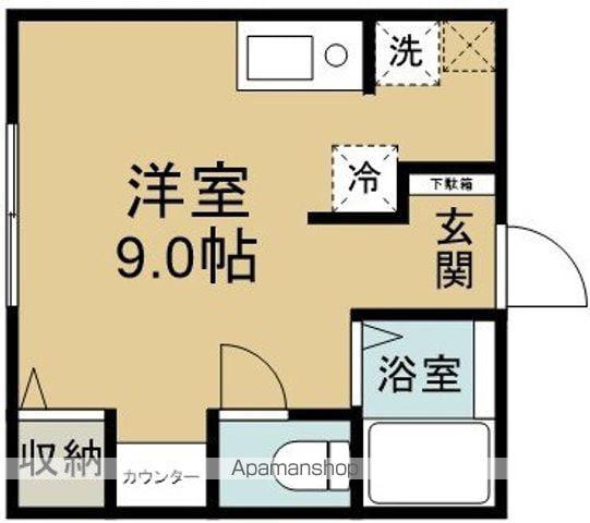 べルーム(ワンルーム/2階)の間取り写真