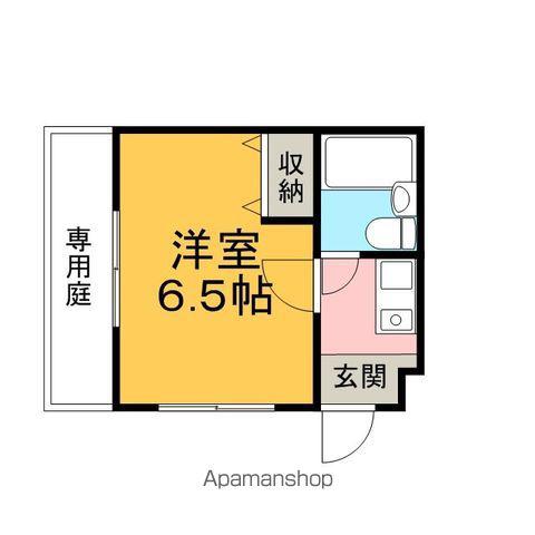 ELLE山内 (1K/1階)の間取り写真