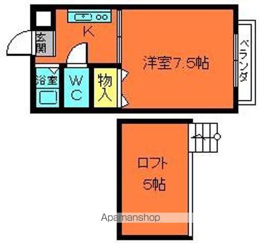 メゾンあすか(1K/1階)の間取り写真