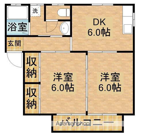 アメニティーコーポ池上(2DK/1階)の間取り写真
