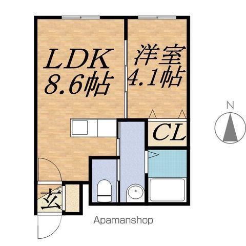 エヴァンスコート南3条(1LDK/5階)の間取り写真